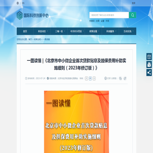 一图读懂 |《北京市中小微企业首次贷款贴息及担保费用补助实施细则（2023年修订版）》